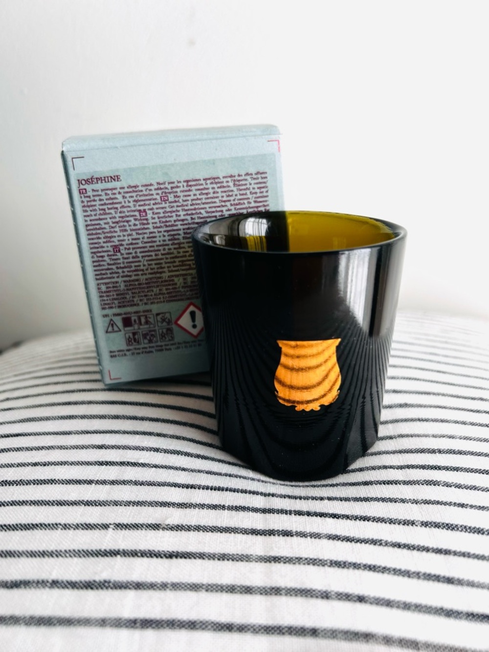 Trudon empty small Josephine handblown luxury candle vessel. With original box.